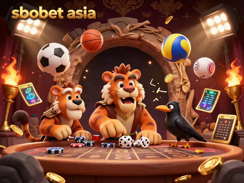 Experience sbobet asia with unique sports betting excitement in a dynamic caveman casino scene.